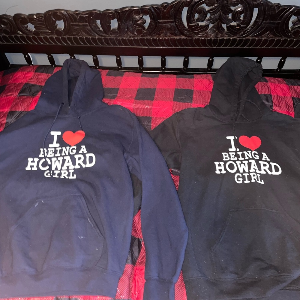 2 Howard University Hoodie Sweatshirts (Bundle)